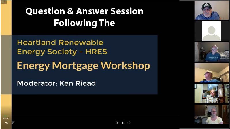 Q and A session after HRES Virtual Energy Mortgage Workshop Image